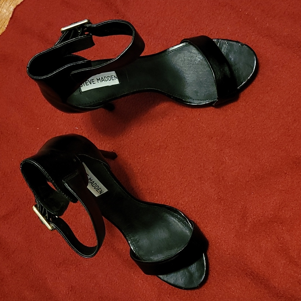 Strappy heel. Worn once.